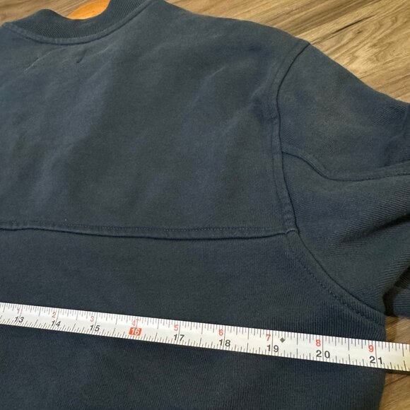 EVERLANE The Organic Cotton Bomber Jacket Full Zip in Blue Unisex Mens MD - Picture 8 of 9